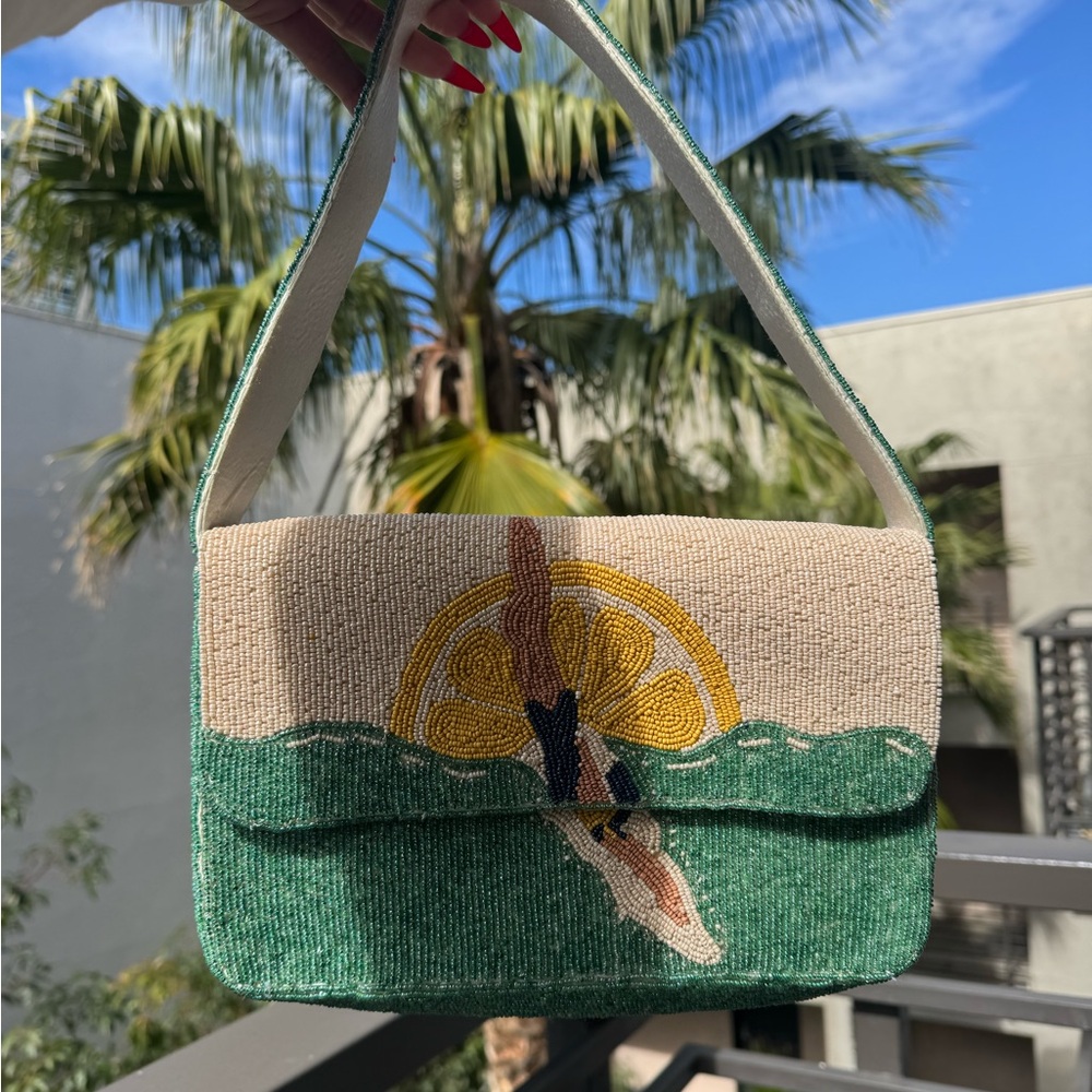 Made in India / Marshalls / TJ Maxx Swimmer Diver Beaded Purse